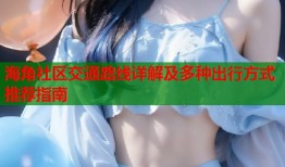 海角社区交通路线详解及多种出行方式推荐指南