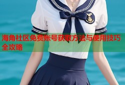 海角社区免费账号获取方法与使用技巧全攻略