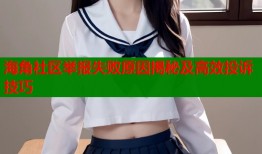 海角社区举报失败原因揭秘及高效投诉技巧