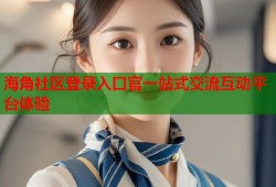 海角社区登录入口官一站式交流互动平台体验
