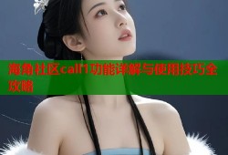 海角社区call1功能详解与使用技巧全攻略