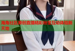 海角社区原创直播精彩纷呈互动体验新天地