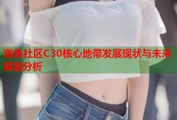 海角社区C30核心地带发展现状与未来展望分析