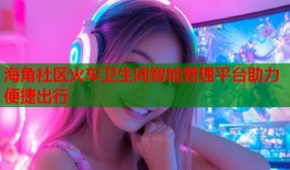 海角社区火车卫生间智能管理平台助力便捷出行