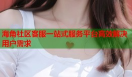 海角社区客服一站式服务平台高效解决用户需求