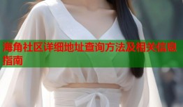 海角社区详细地址查询方法及相关信息指南