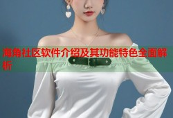 海角社区软件介绍及其功能特色全面解析