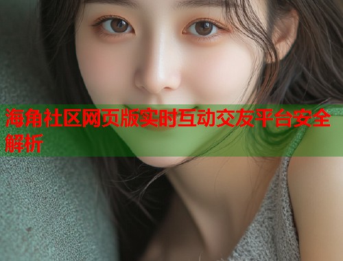 海角社区网页版实时互动交友平台安全解析