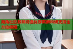 海角社区教师待遇优厚薪酬科研支持全方位保障