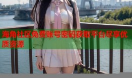 海角社区免费账号密码获取平台尽享优质资源