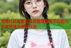 海角社区张警官吕总智慧服务平台助力安全管理与便民互动