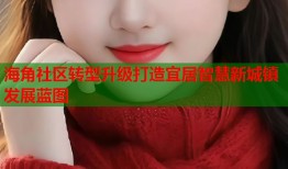 海角社区转型升级打造宜居智慧新城镇发展蓝图