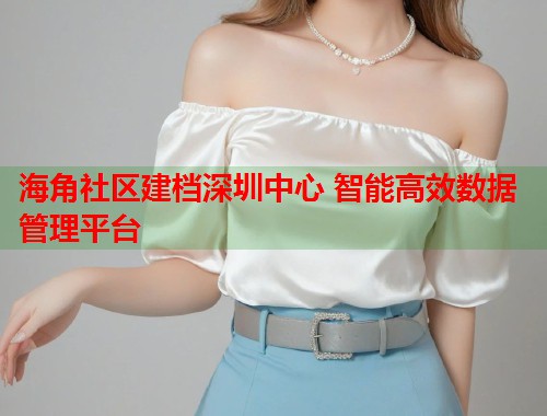 海角社区建档深圳中心 智能高效数据管理平台